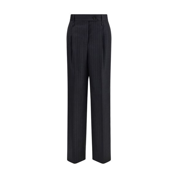 Ferragamo Women Pinstripe Wool Trousers